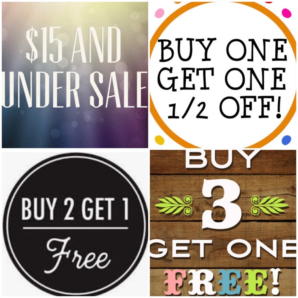 Sale on 15$ and under items